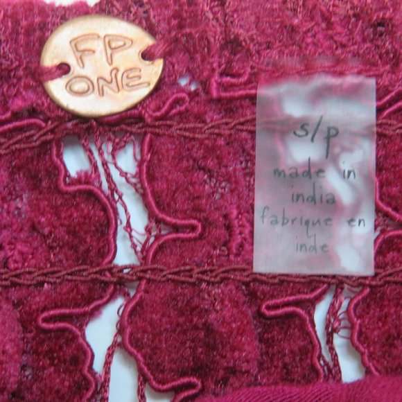 Free People Celine Bralette Bra Small Mulberry - Picture 4 of 5